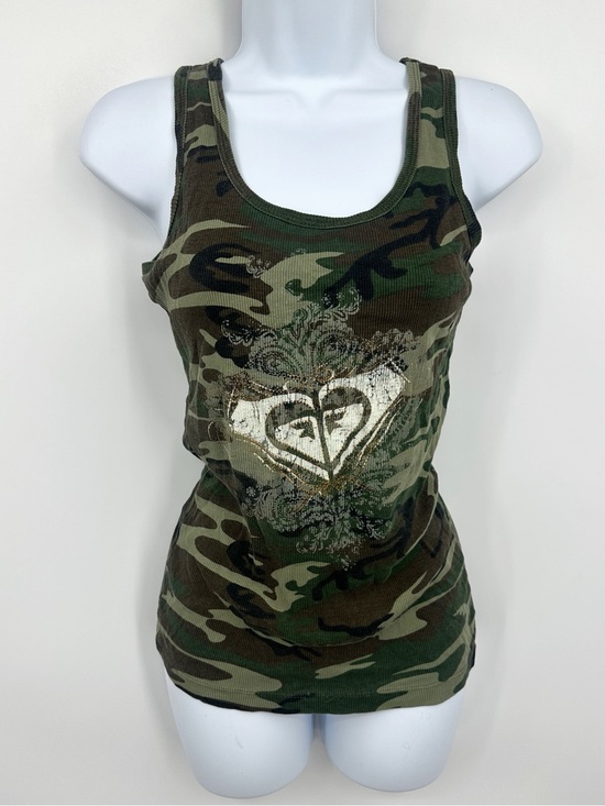 Roxy Tops - Roxy Paradise Vintage Y2K Camouflage Tank Top Size Medium Streetwear Grunge
